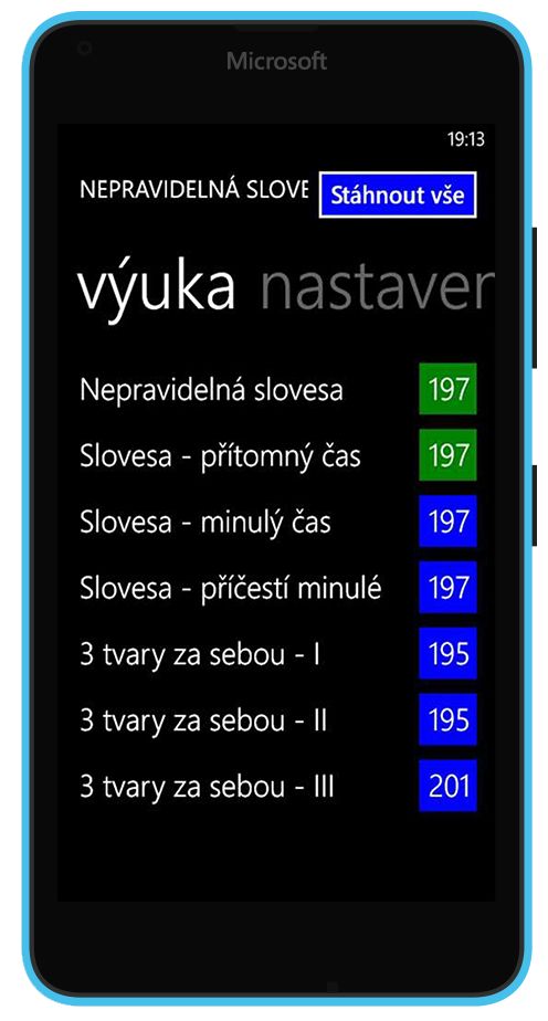 Základní angličtina na Windows - seznam lekcí